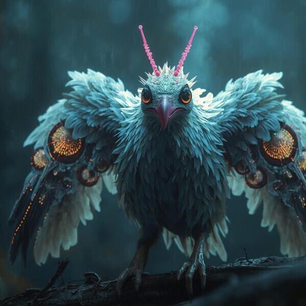 Multi-Eyed Feathered Watcher